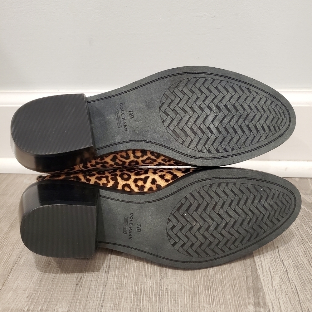 NEW Cole Haan Gia Animal Print Ankle Boots - Picture 5 of 10